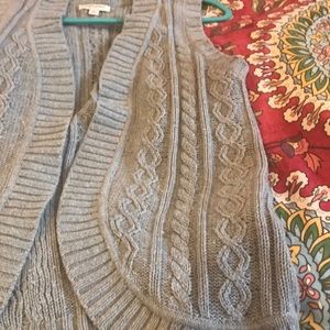 Cable knit vest